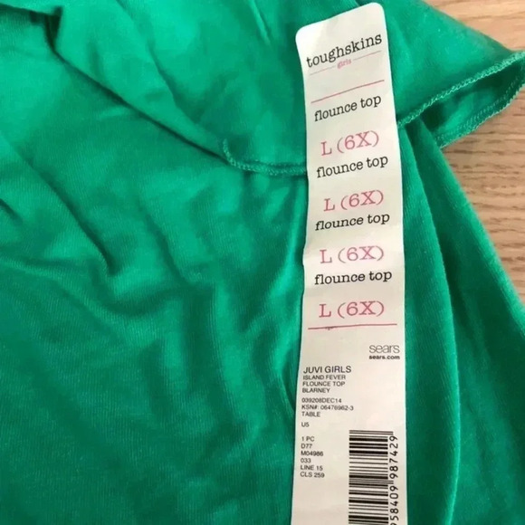 💥🆕 Green Girl Summer Top 6X🆕 - Picture 4 of 4